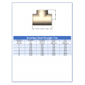 316L Stainless Steel Grooved Tee Schedule 10 Fitting